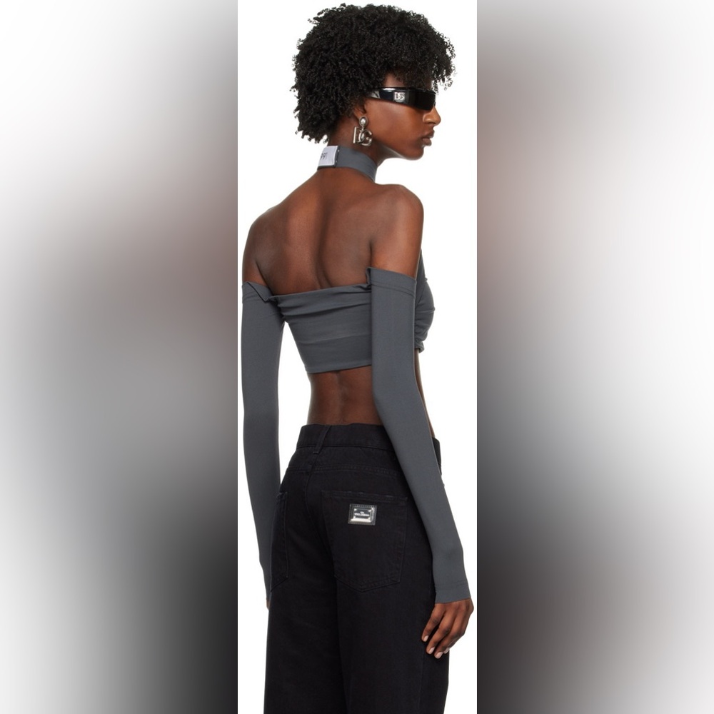 Dolce & Gabbana CrossOver Top Gray Size 46 US size 10 - Picture 11 of 16